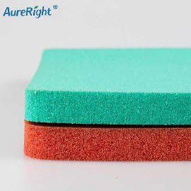 Custom high density high resiliency foam for shoe insoles
