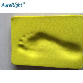 High density high resiliency PU memory foam sheet for foot pad